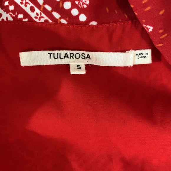 Tularosa Trinity Dress Color: Cherry ScarfSize: S - Picture 15 of 16